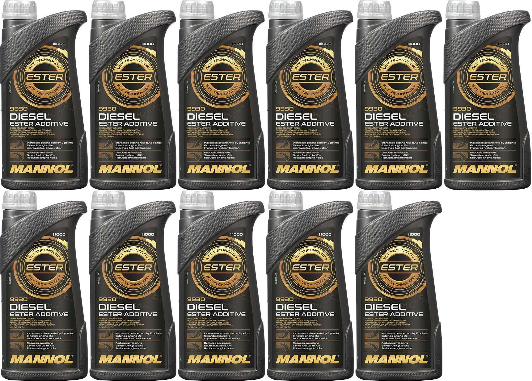 MANNOL 9930 Diesel Ester Additiv 11x 1l = 11 Liter