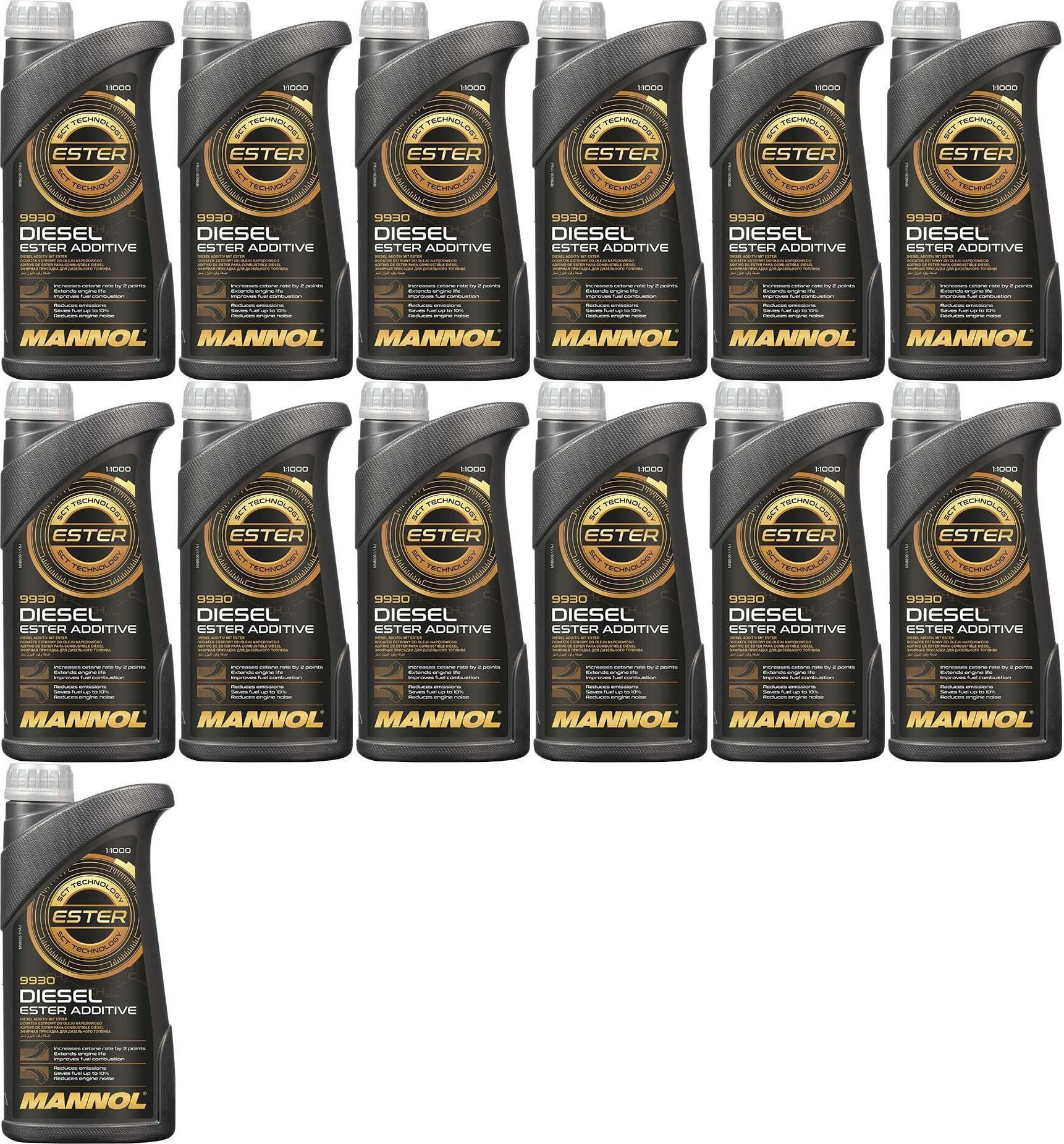 MANNOL 9930 Diesel Ester Additiv 13x 1l = 13 Liter