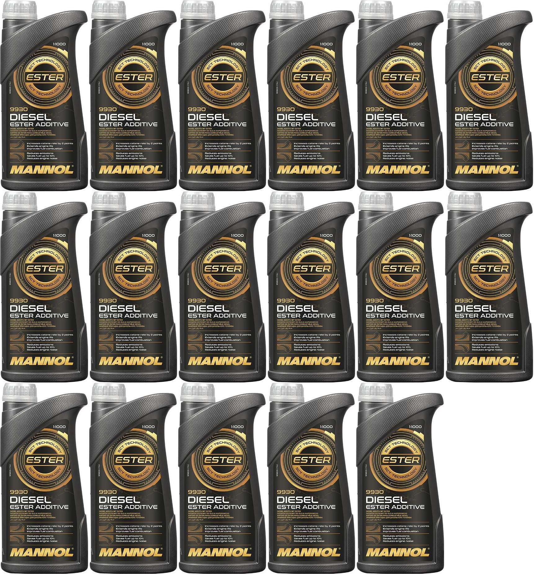MANNOL 9930 Diesel Ester Additiv 17x 1l = 17 Liter