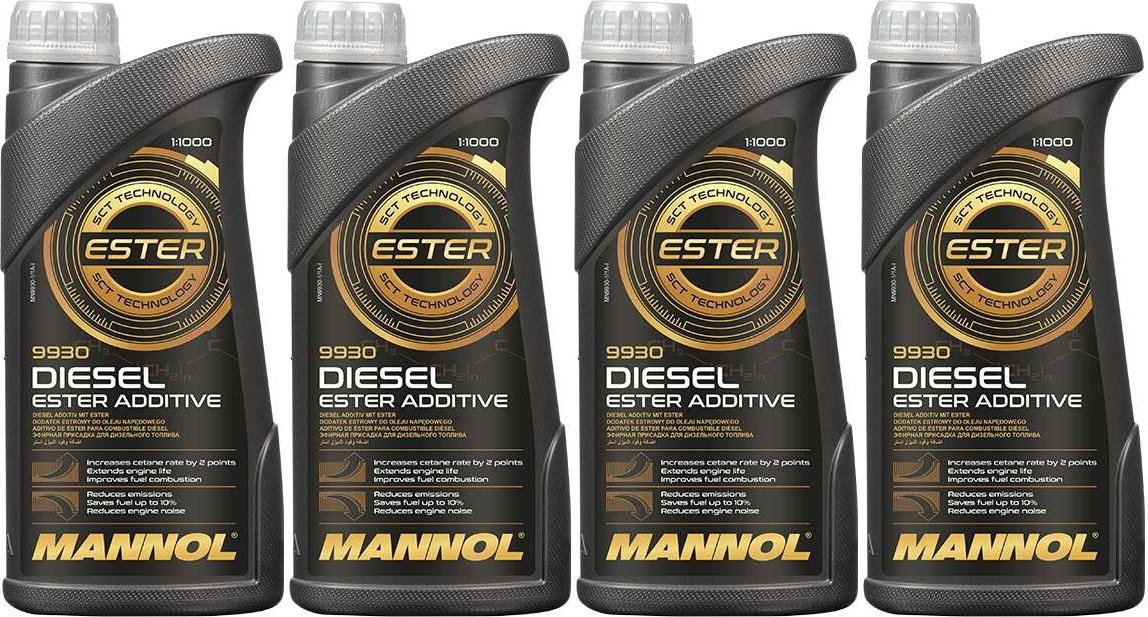 MANNOL 9930 Diesel Ester Additiv 4x 1l = 4 Liter