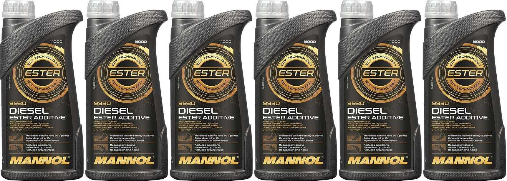 MANNOL 9930 Diesel Ester Additiv 6x 1l = 6 Liter