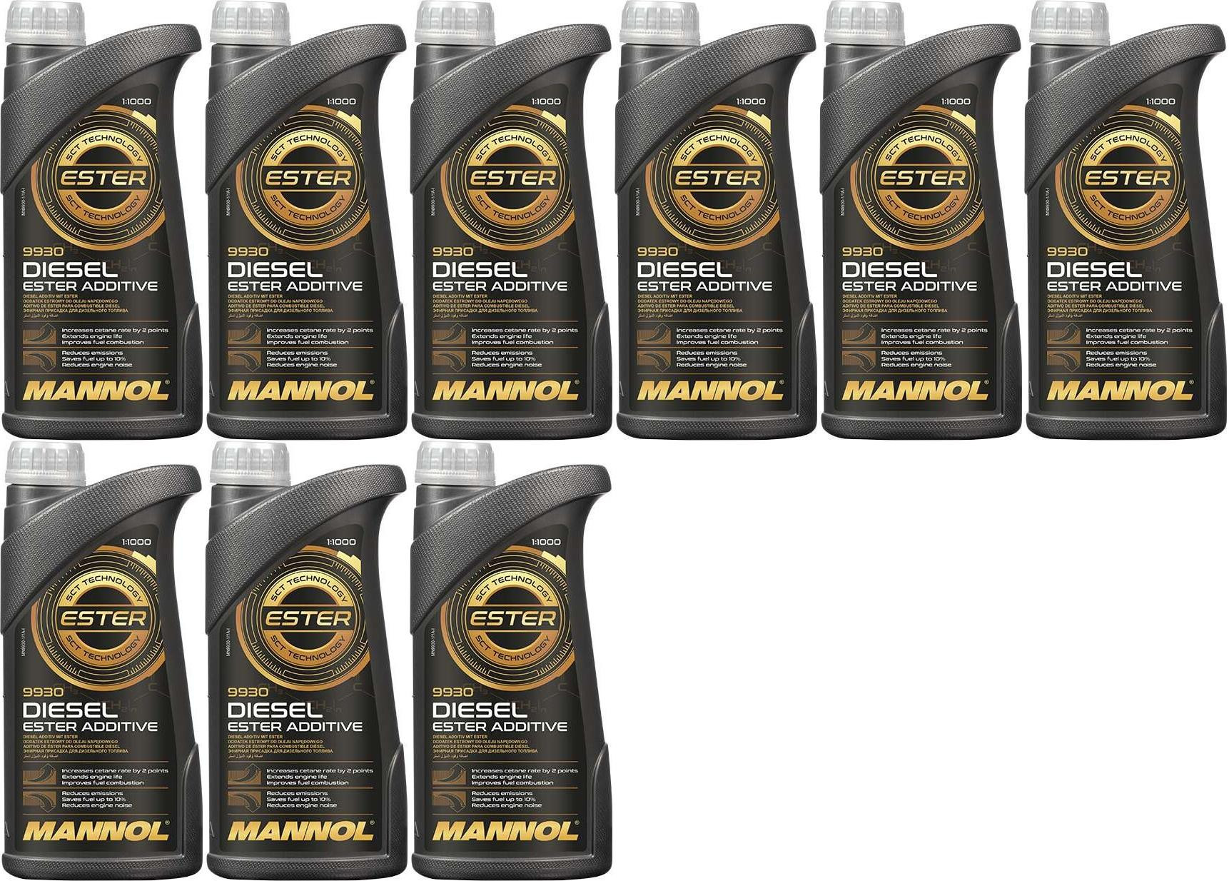 MANNOL 9930 Diesel Ester Additiv 9x 1l = 9 Liter