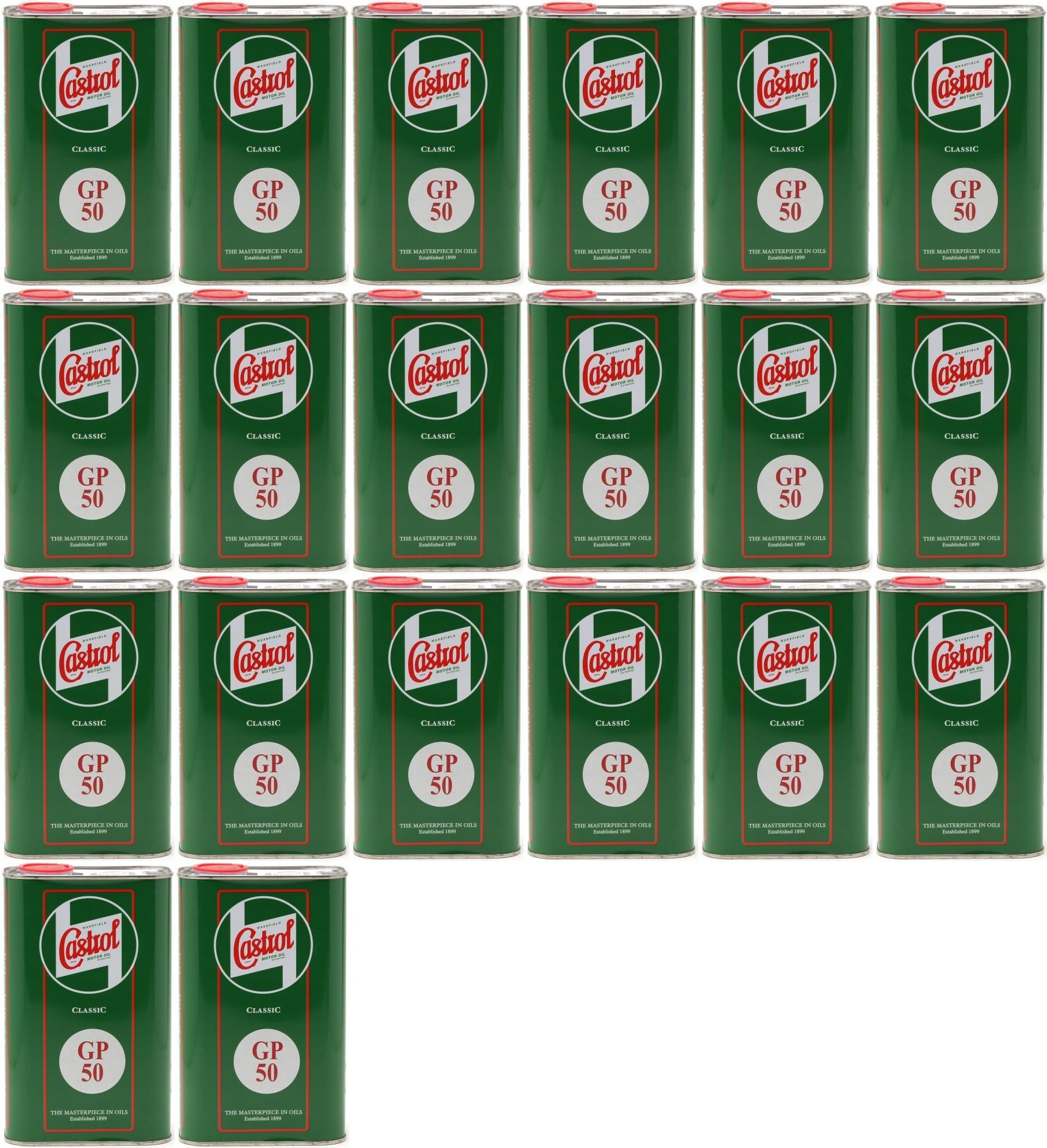 Castrol Classic GP SAE 50 Oldtimer Einbereichs Motoröl 20x 1l = 20 Liter