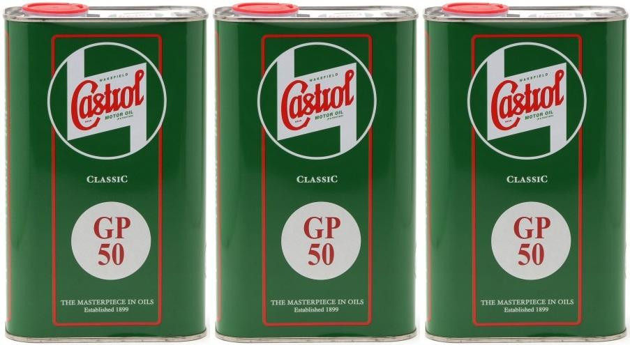 Castrol Classic GP SAE 50 Oldtimer Einbereichs Motoröl 3x 1l = 3 Liter