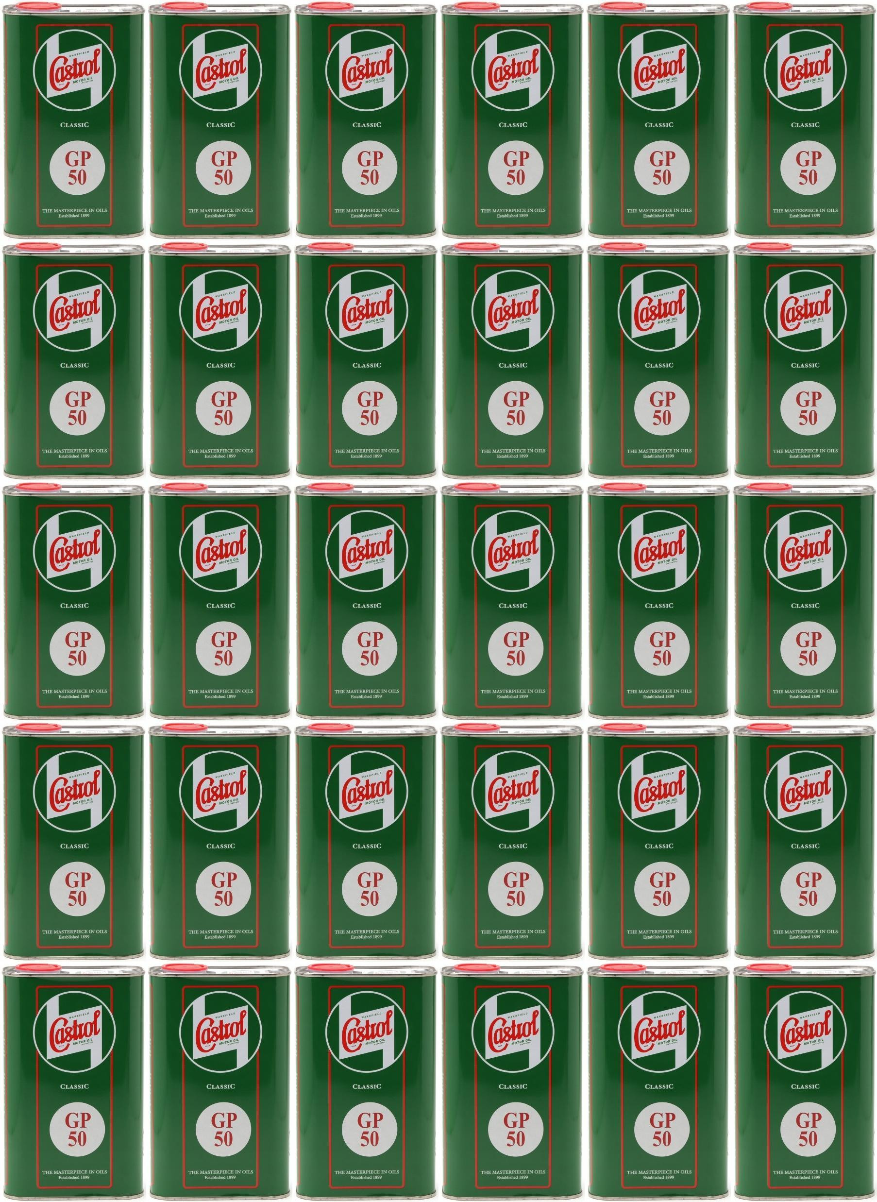 Castrol Classic GP SAE 50 Oldtimer Einbereichs Motoröl 30x 1l = 30 Liter