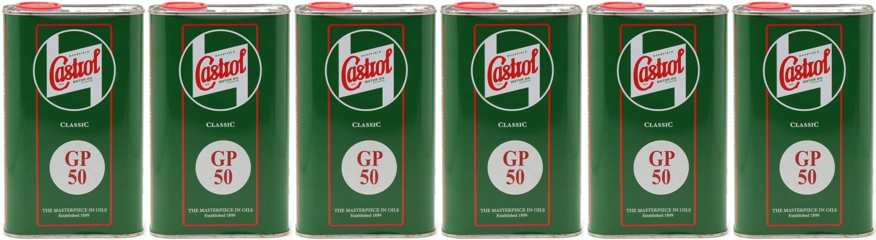 Castrol Classic GP SAE 50 Oldtimer Einbereichs Motoröl 6x 1l = 6 Liter