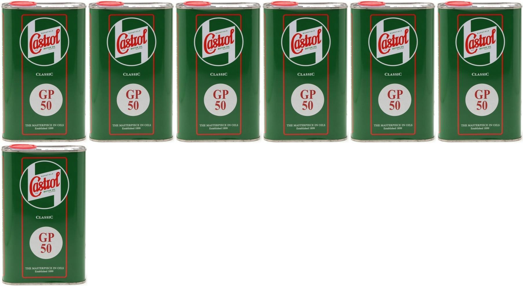 Castrol Classic GP SAE 50 Oldtimer Einbereichs Motoröl 7x 1l = 7 Liter