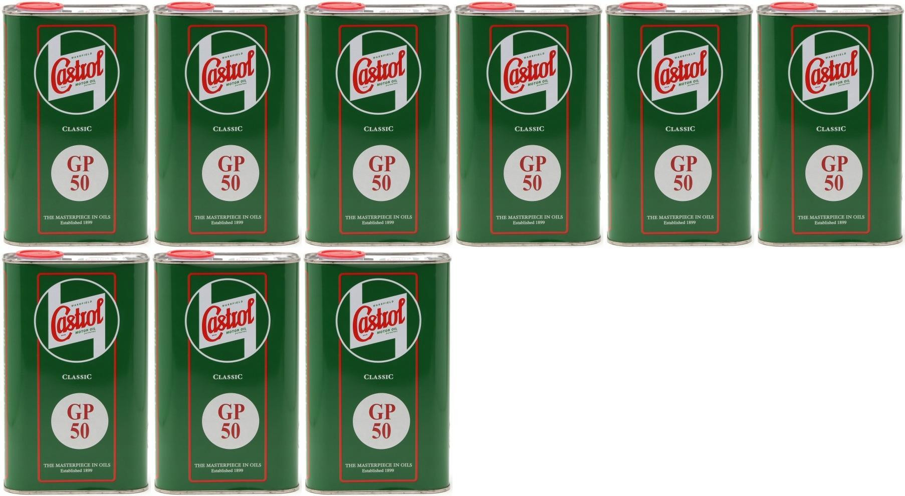 Castrol Classic GP SAE 50 Oldtimer Einbereichs Motoröl 9x 1l = 9 Liter