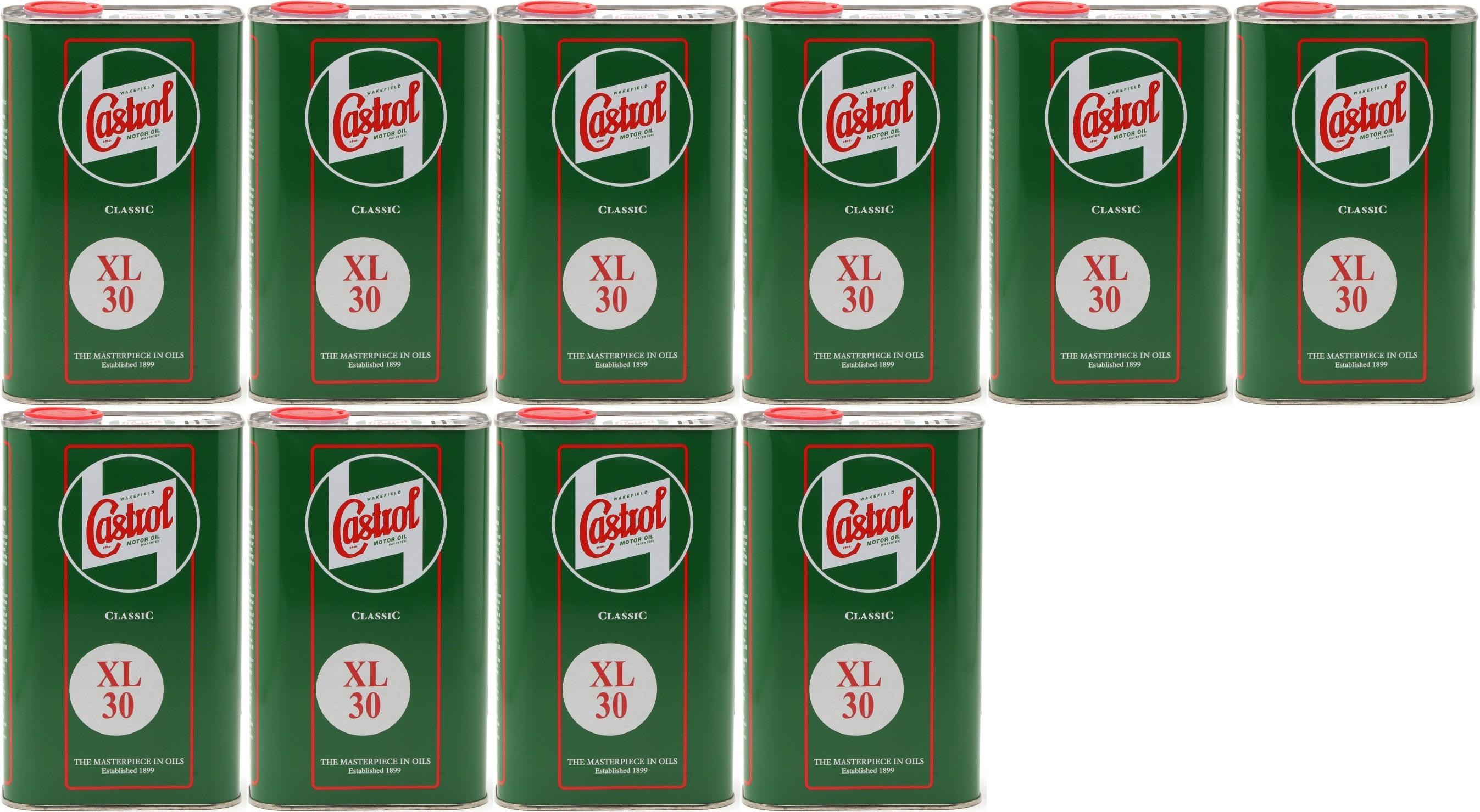 Castrol Classic XL SAE 30 Oldtimer Einbereichs Motoröl 10x 1l = 10 Liter