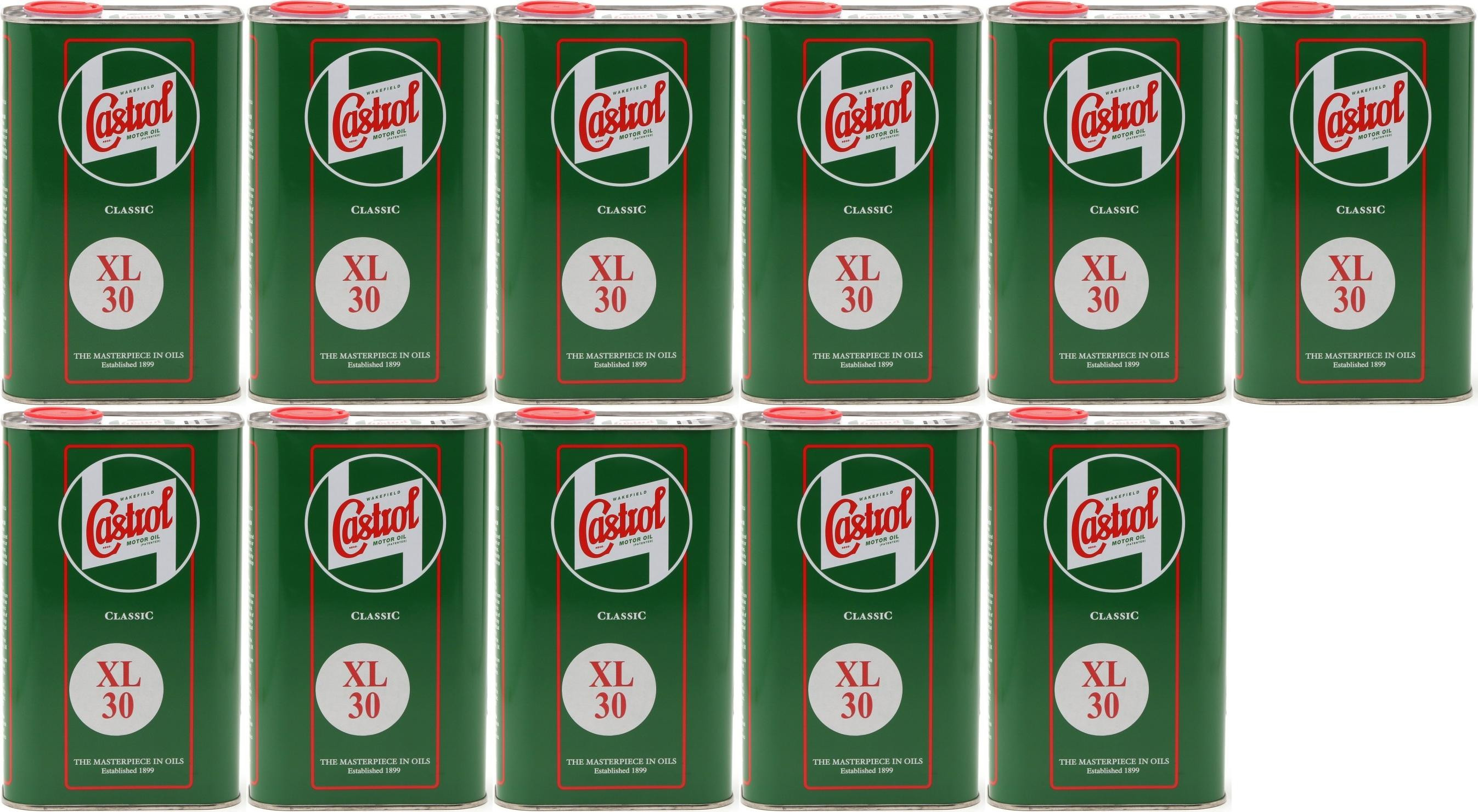 Castrol Classic XL SAE 30 Oldtimer Einbereichs Motoröl 11x 1l = 11 Liter