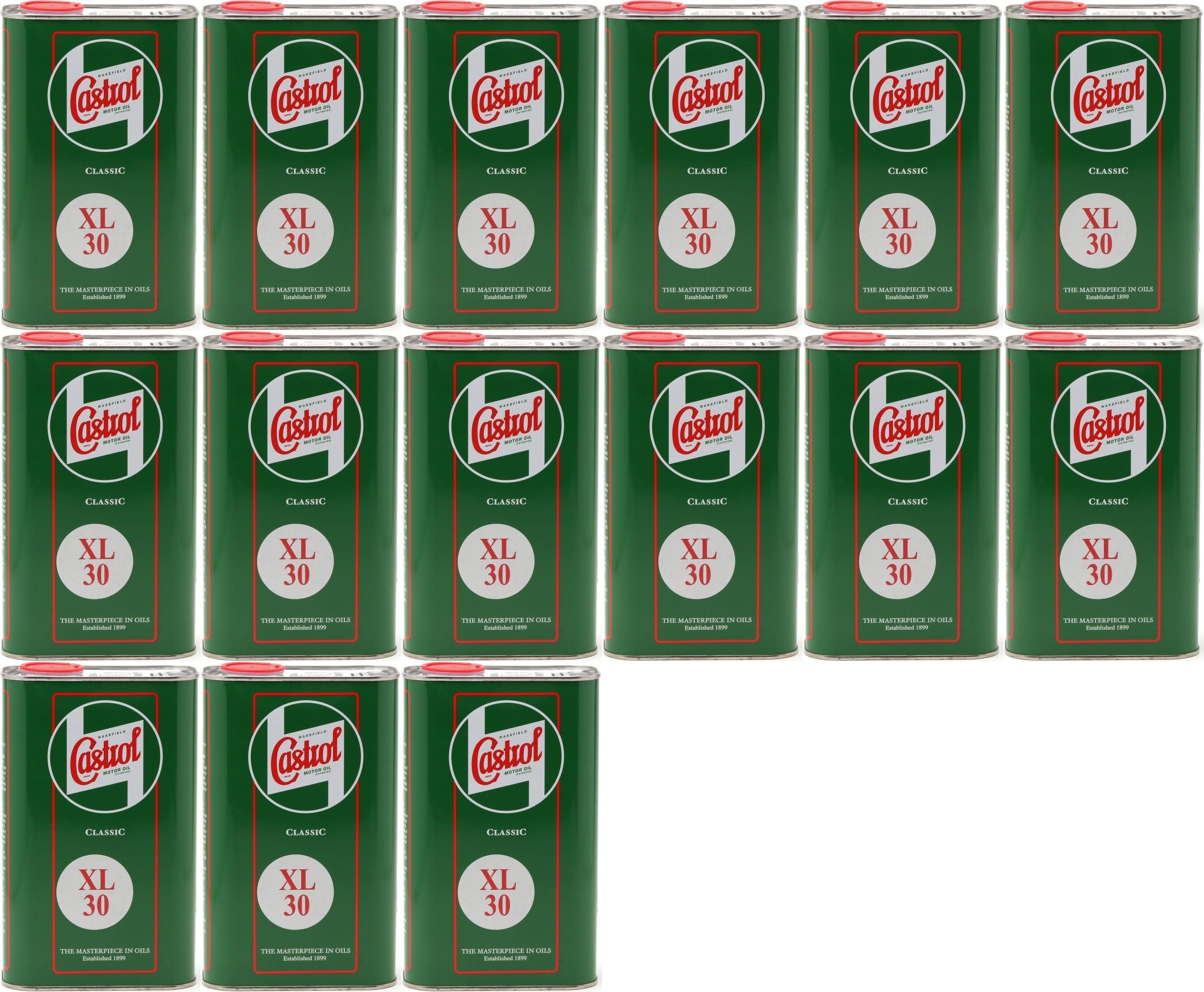 Castrol Classic XL SAE 30 Oldtimer Einbereichs Motoröl 15x 1l = 15 Liter