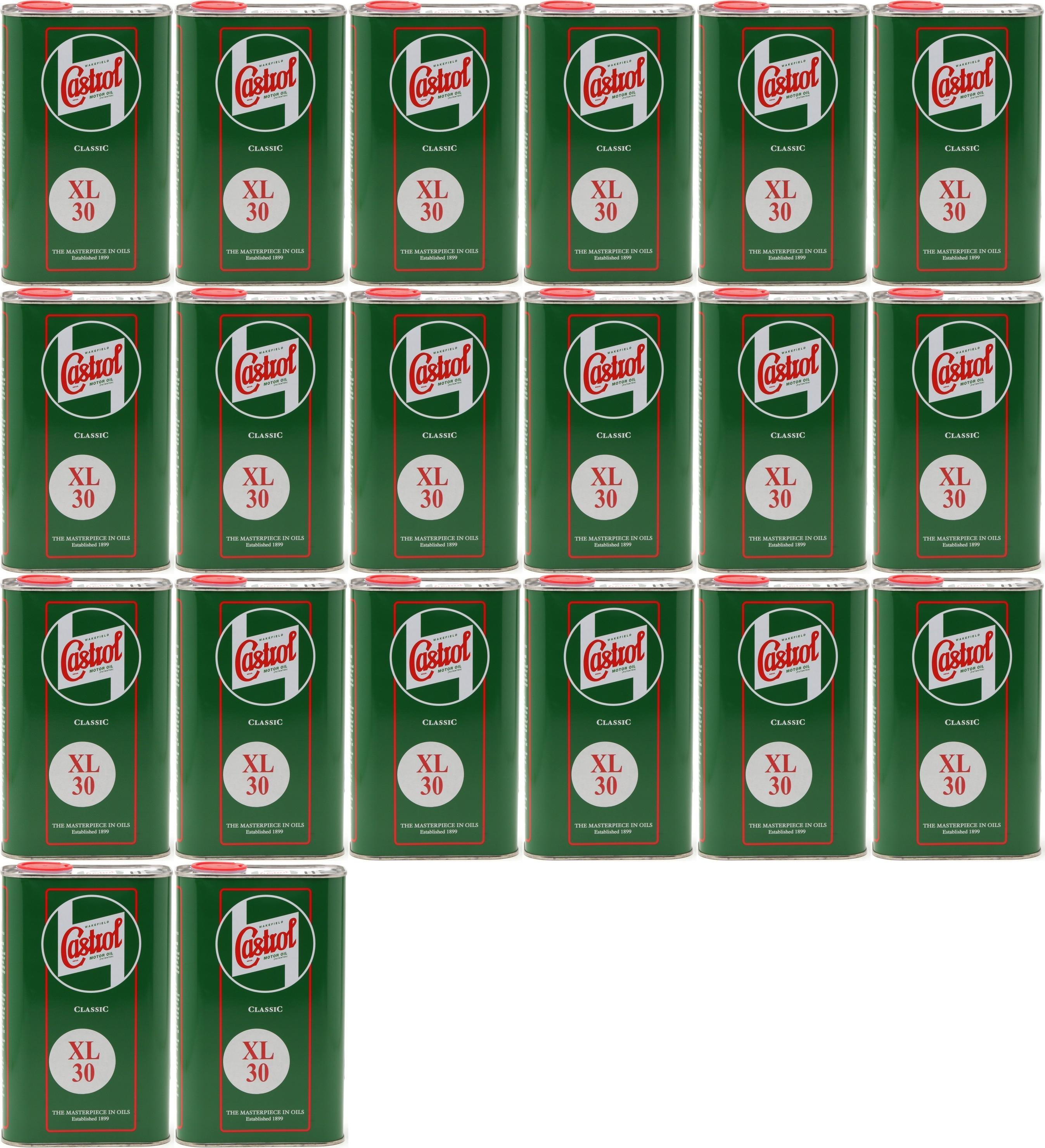 Castrol Classic XL SAE 30 Oldtimer Einbereichs Motoröl 20x 1l = 20 Liter
