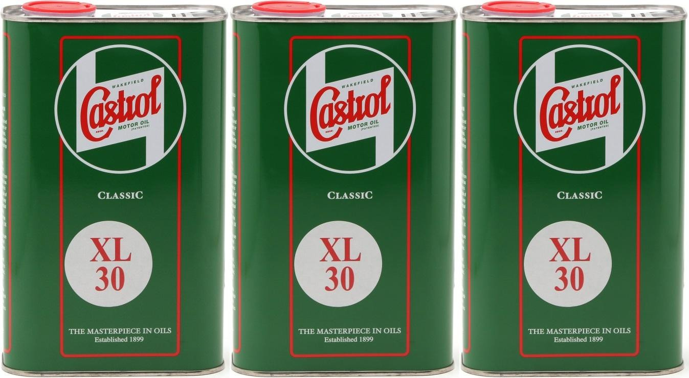 Castrol Classic XL SAE 30 Oldtimer Einbereichs Motoröl 3x 1l = 3 Liter