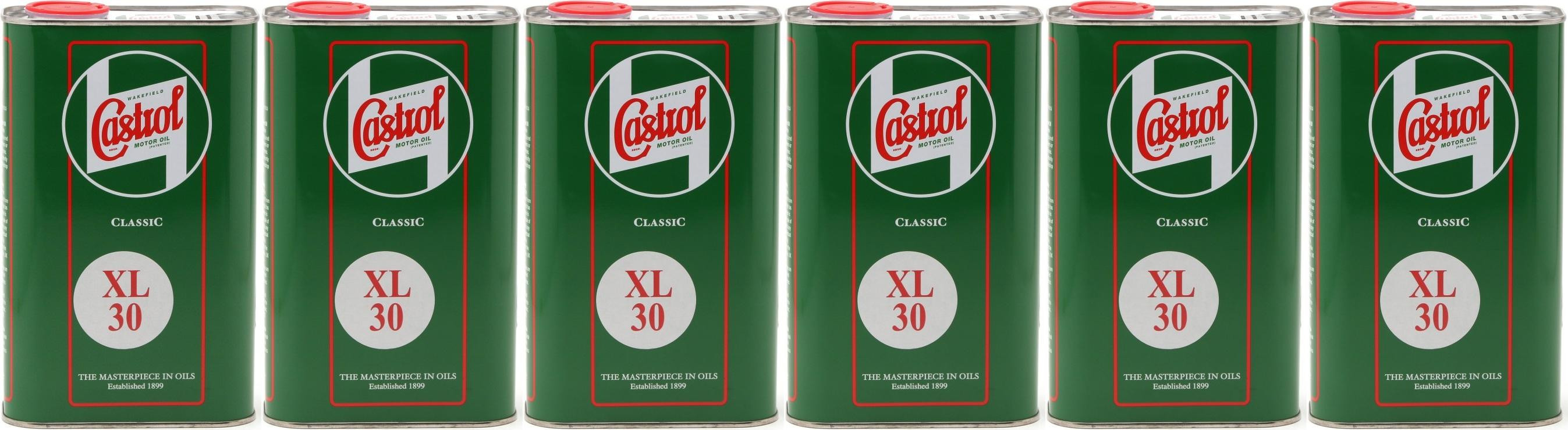 Castrol Classic XL SAE 30 Oldtimer Einbereichs Motoröl 6x 1l = 6 Liter