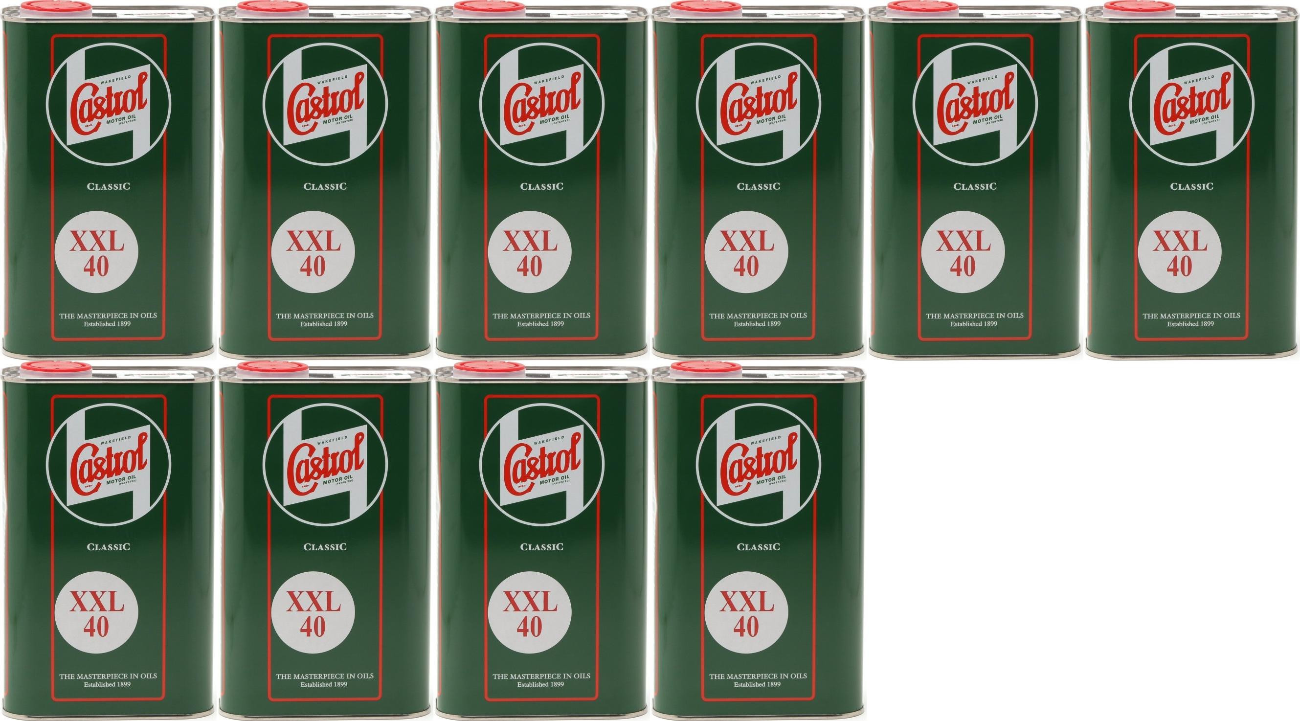 Castrol Classic XXL SAE 40 Oldtimer Einbereichs Motoröl 10x 1l = 10 Liter