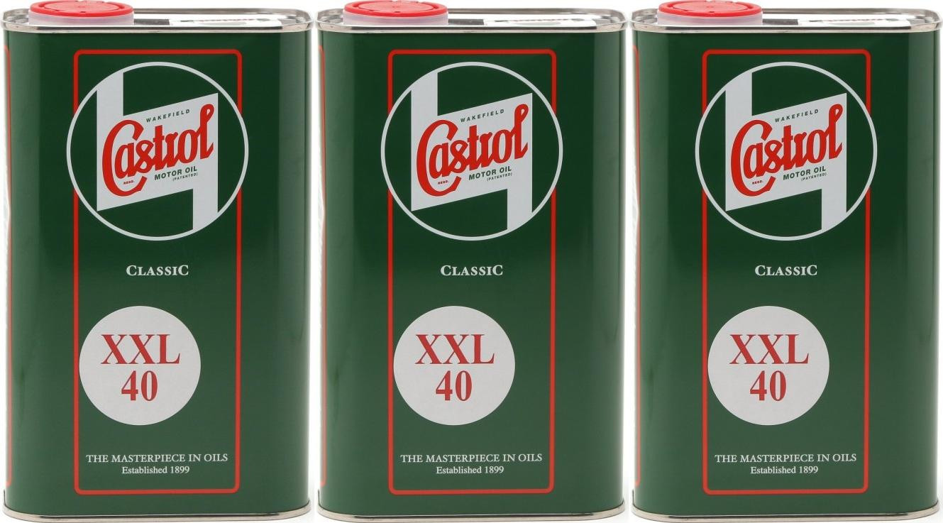 Castrol Classic XXL SAE 40 Oldtimer Einbereichs Motoröl 3x 1l = 3 Liter