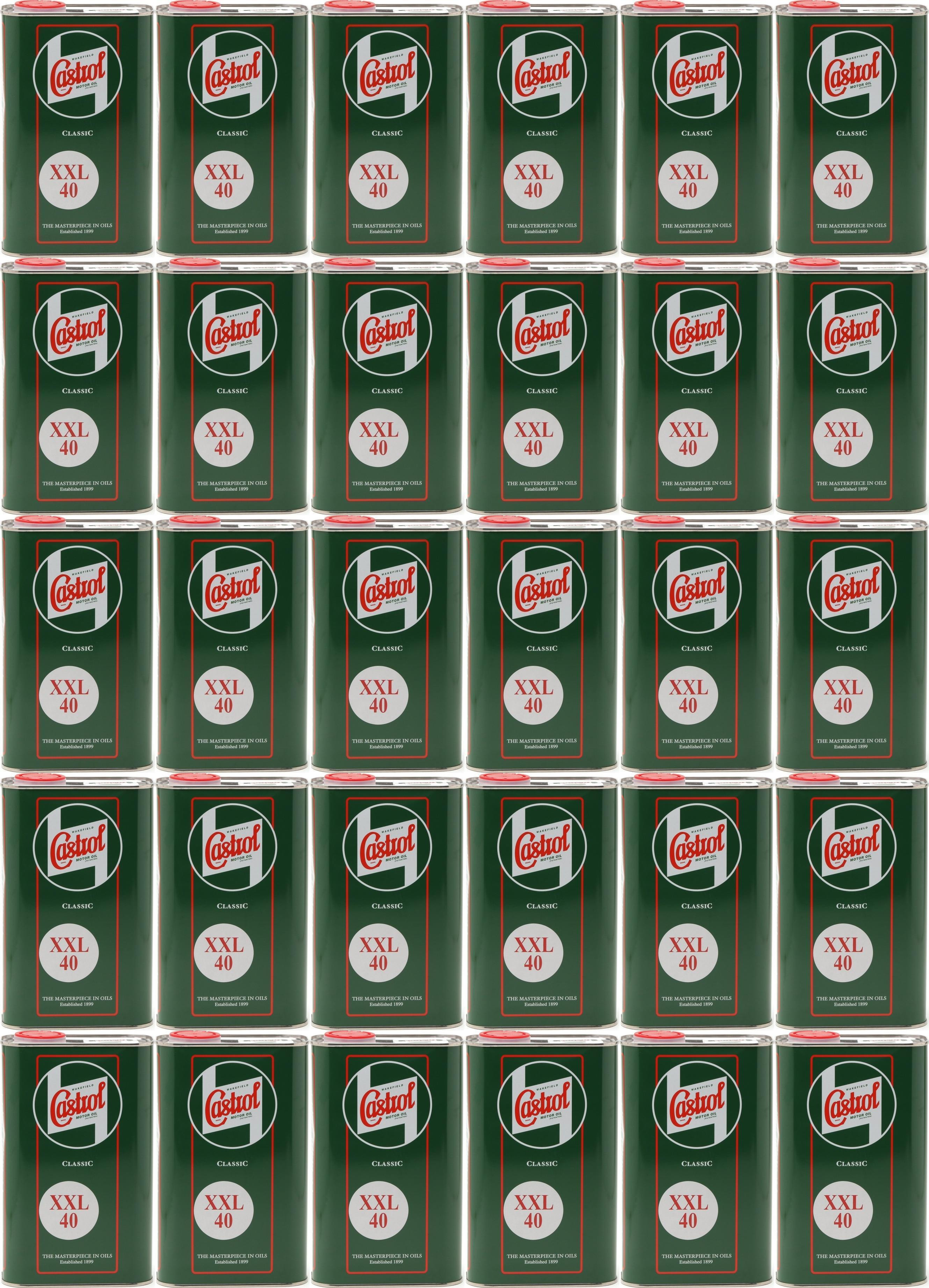 Castrol Classic XXL SAE 40 Oldtimer Einbereichs Motoröl 30x 1l = 30 Liter