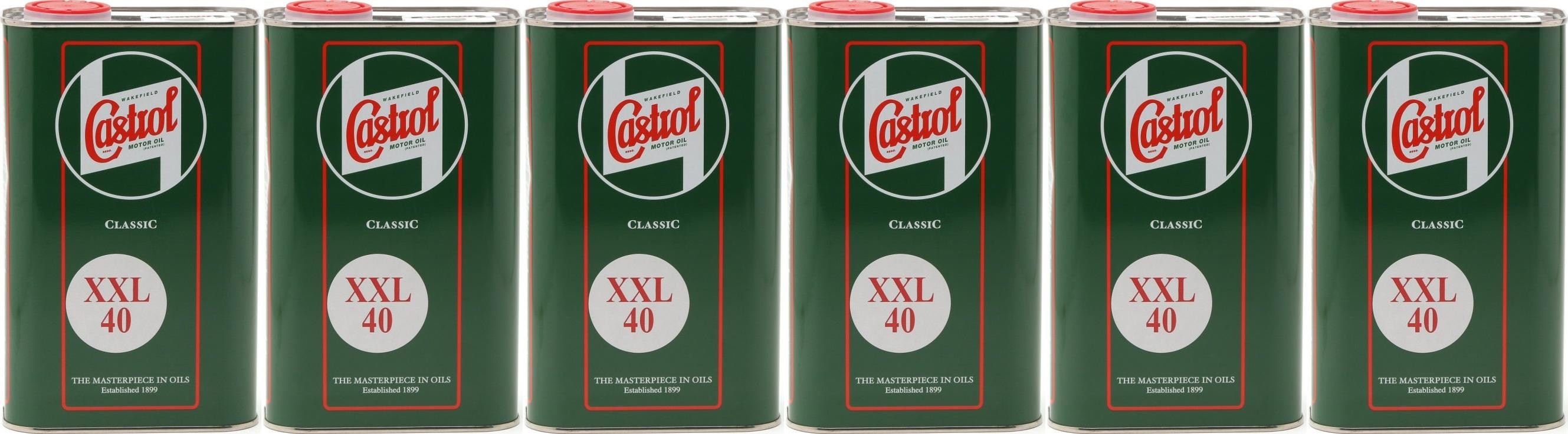 Castrol Classic XXL SAE 40 Oldtimer Einbereichs Motoröl 6x 1l = 6 Liter