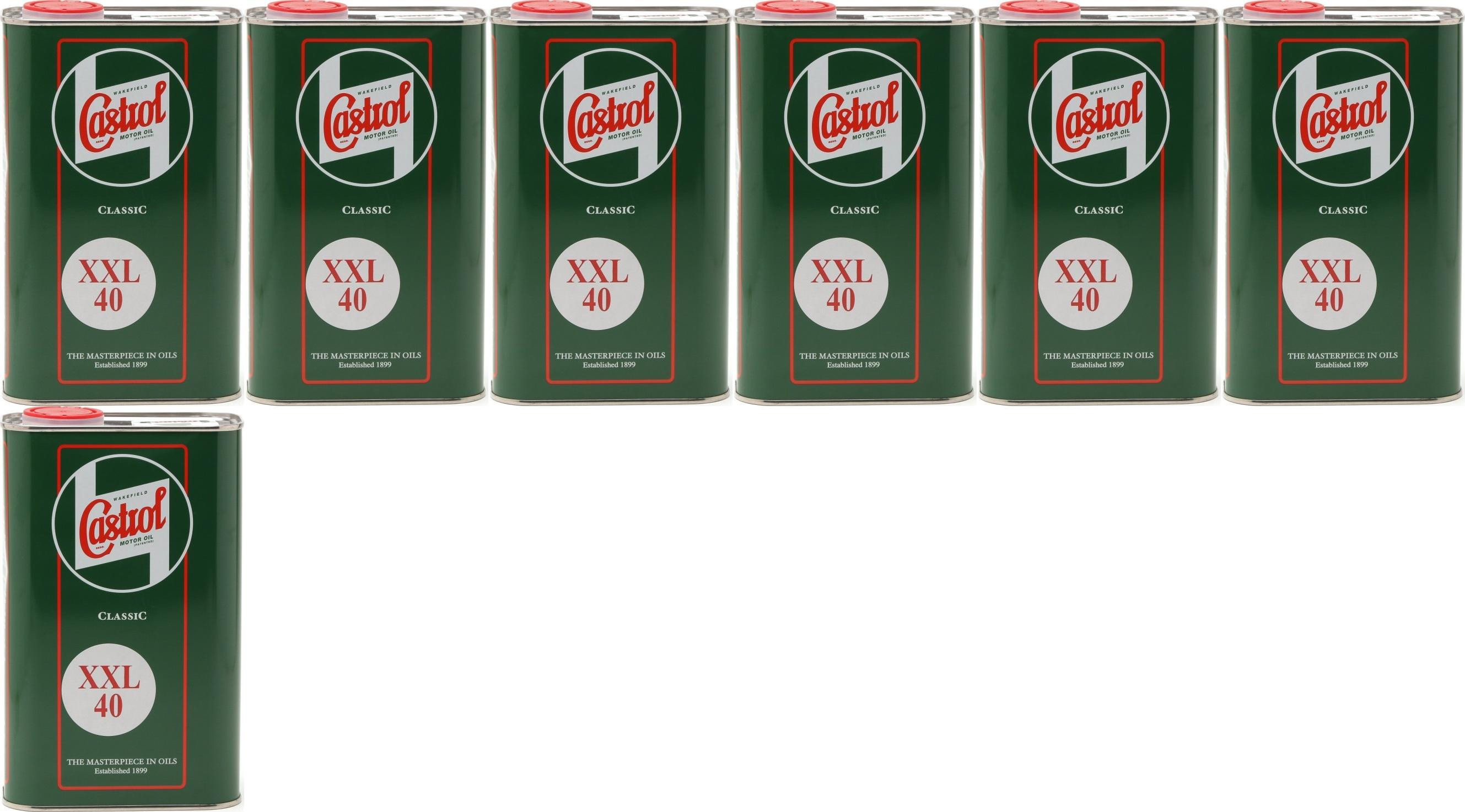 Castrol Classic XXL SAE 40 Oldtimer Einbereichs Motoröl 7x 1l = 7 Liter
