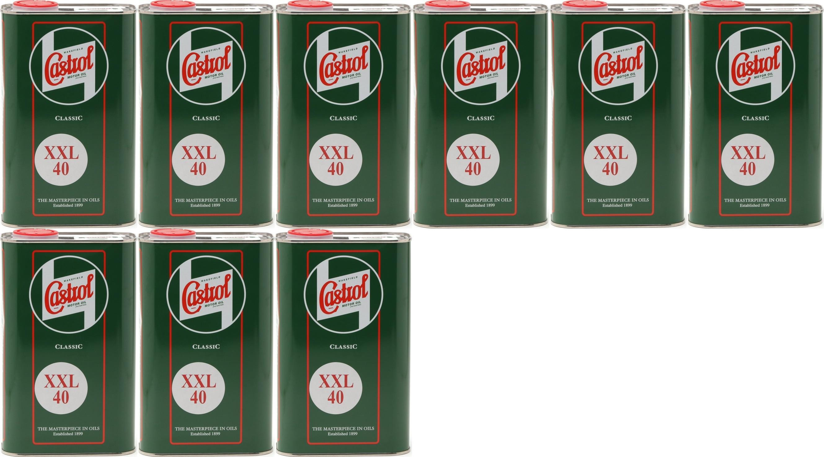 Castrol Classic XXL SAE 40 Oldtimer Einbereichs Motoröl 9x 1l = 9 Liter