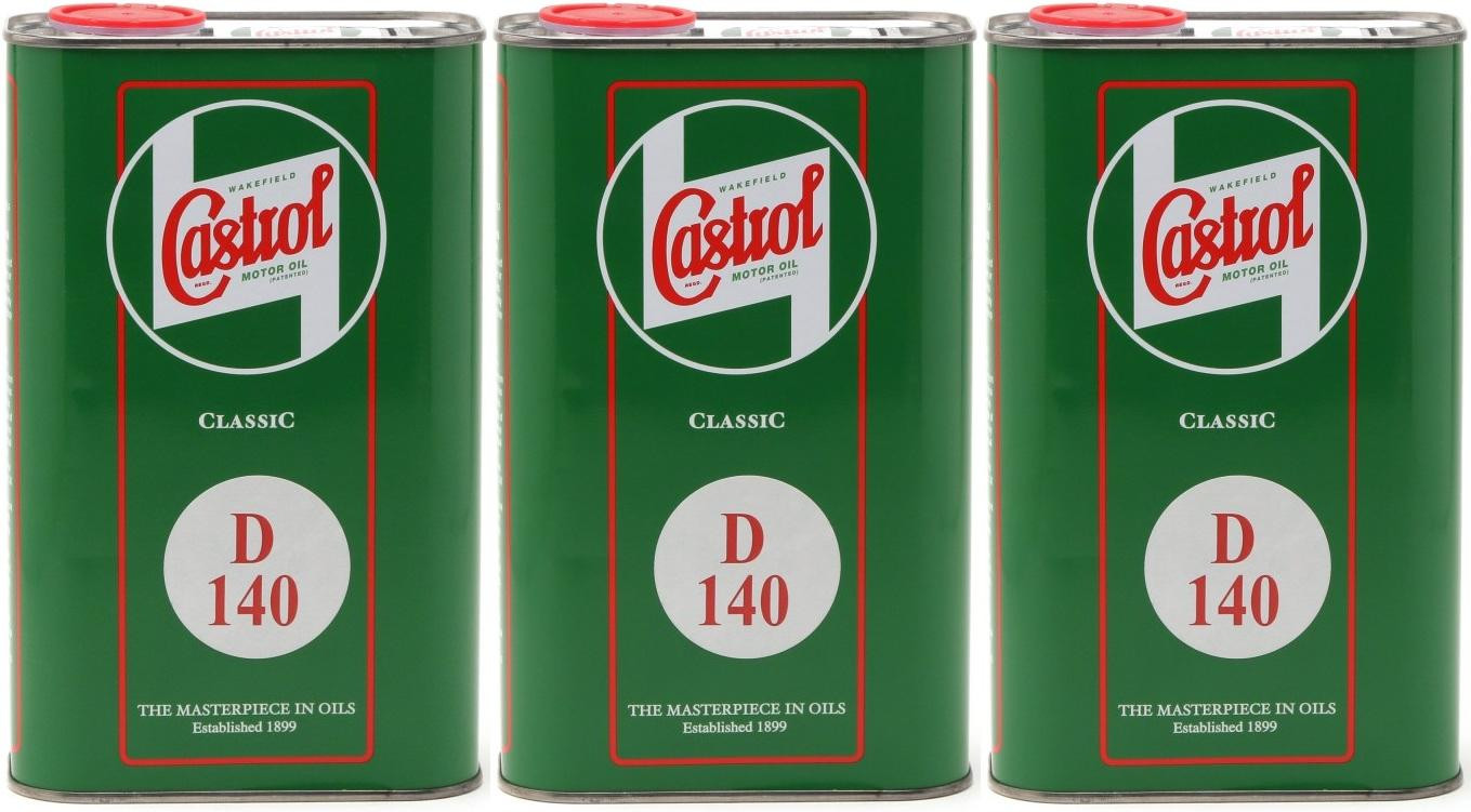 Castrol Classic D SAE 140 Monograde API GL 3 Getriebeöl 3x 1l = 3 Liter