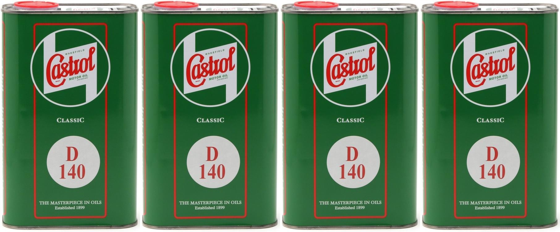 Castrol Classic D SAE 140 Monograde API GL 3 Getriebeöl 4x 1l = 4 Liter