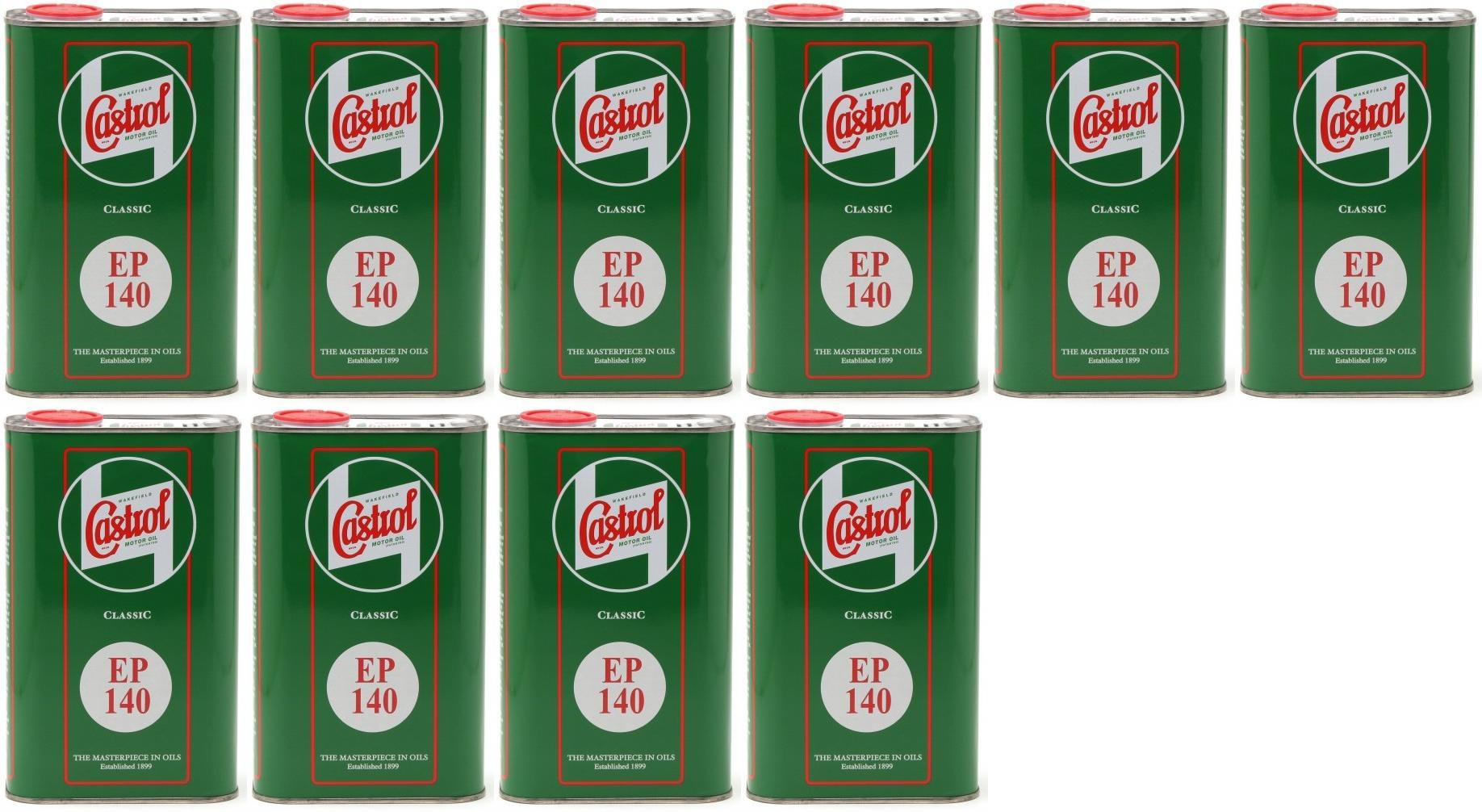 Castrol Classic EP SAE 140 Extreme Pressure API GL 4 Getriebeöl 10x 1l=10 Liter