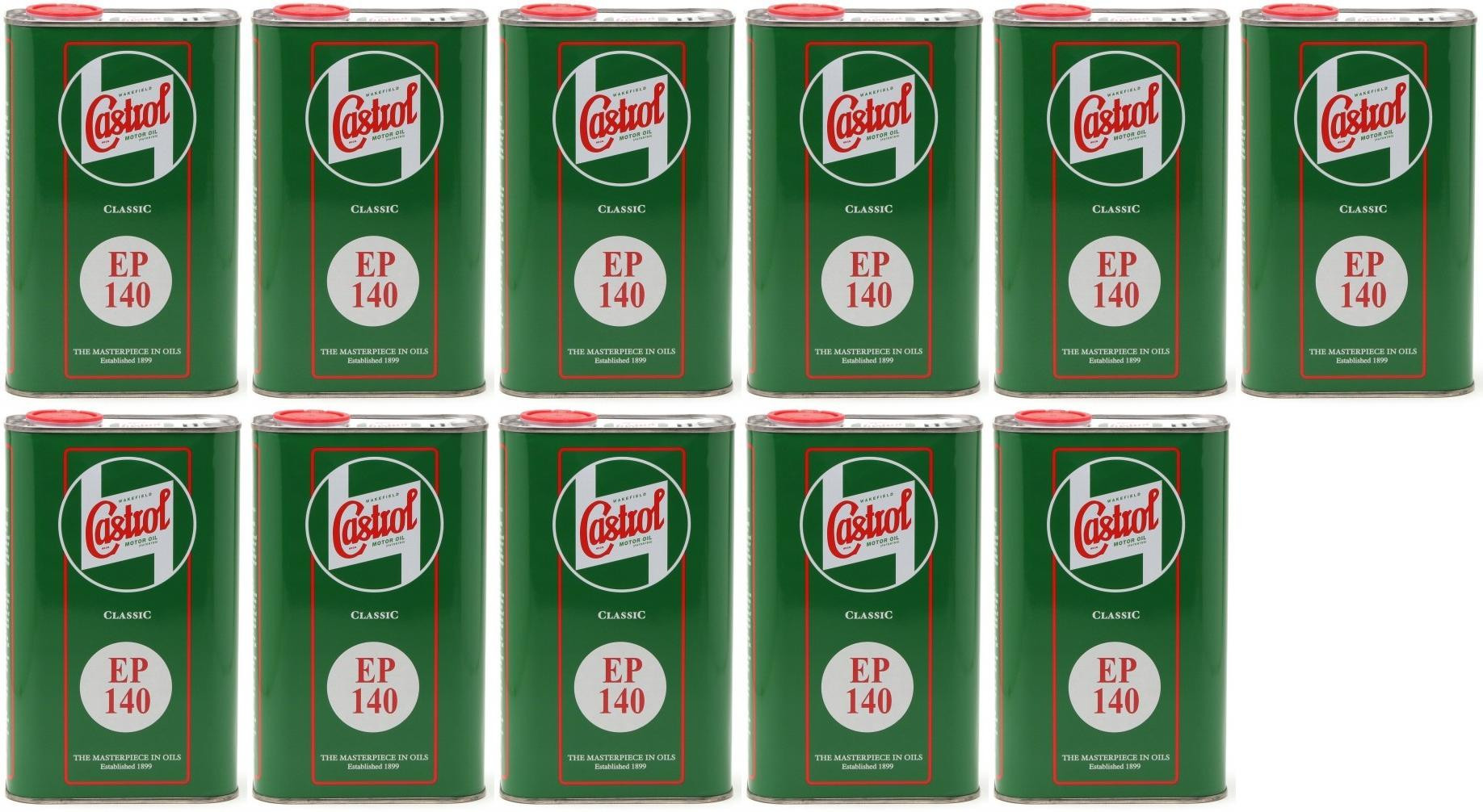 Castrol Classic EP SAE 140 Extreme Pressure API GL 4 Getriebeöl 11x 1l=11 Liter