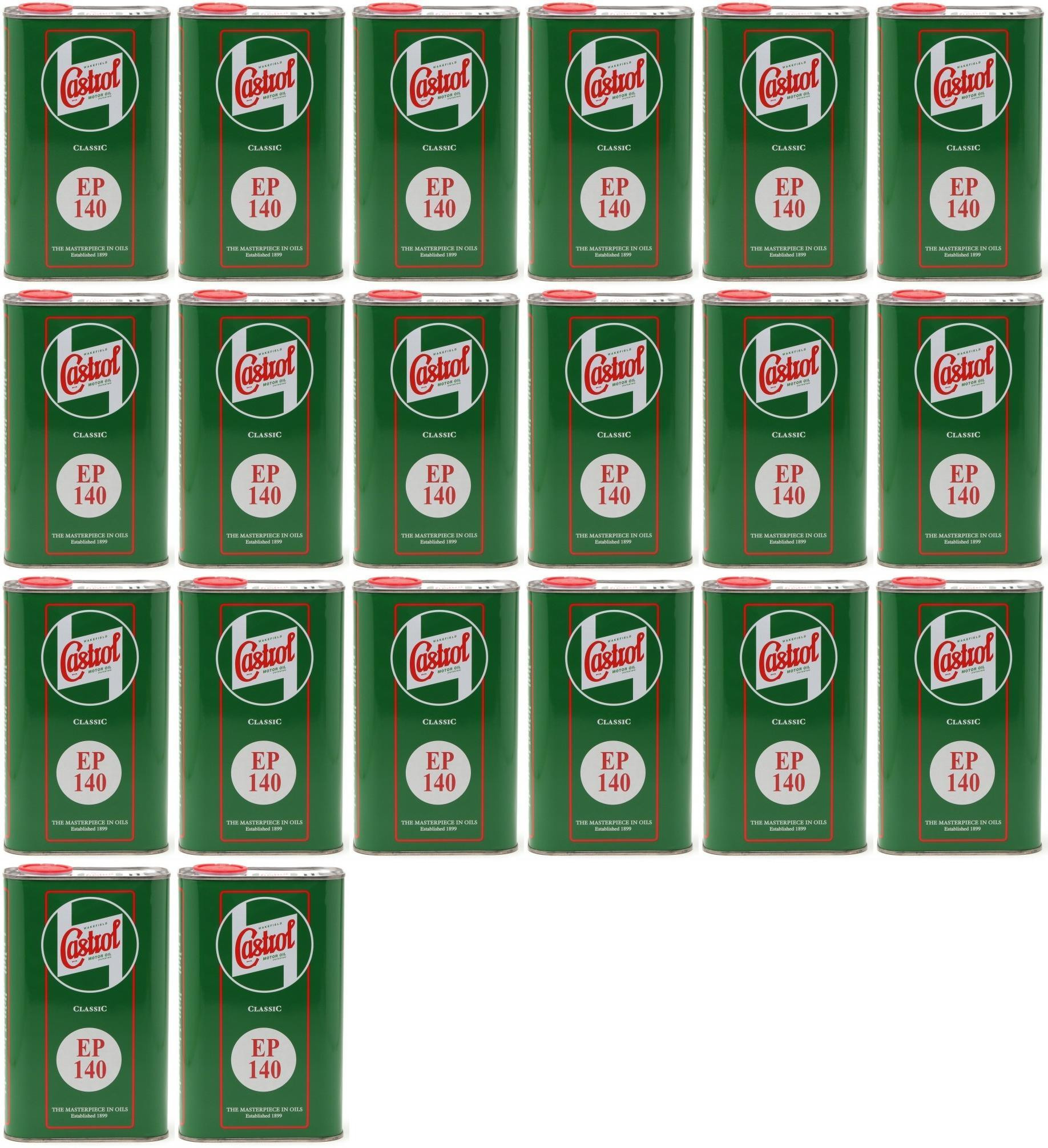 Castrol Classic EP SAE 140 Extreme Pressure API GL 4 Getriebeöl 20x 1l=20 Liter