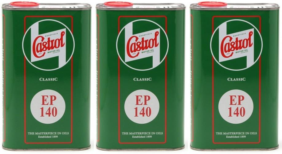 Castrol Classic EP SAE 140 Extreme Pressure API GL 4 Getriebeöl 3x 1l = 3 Liter