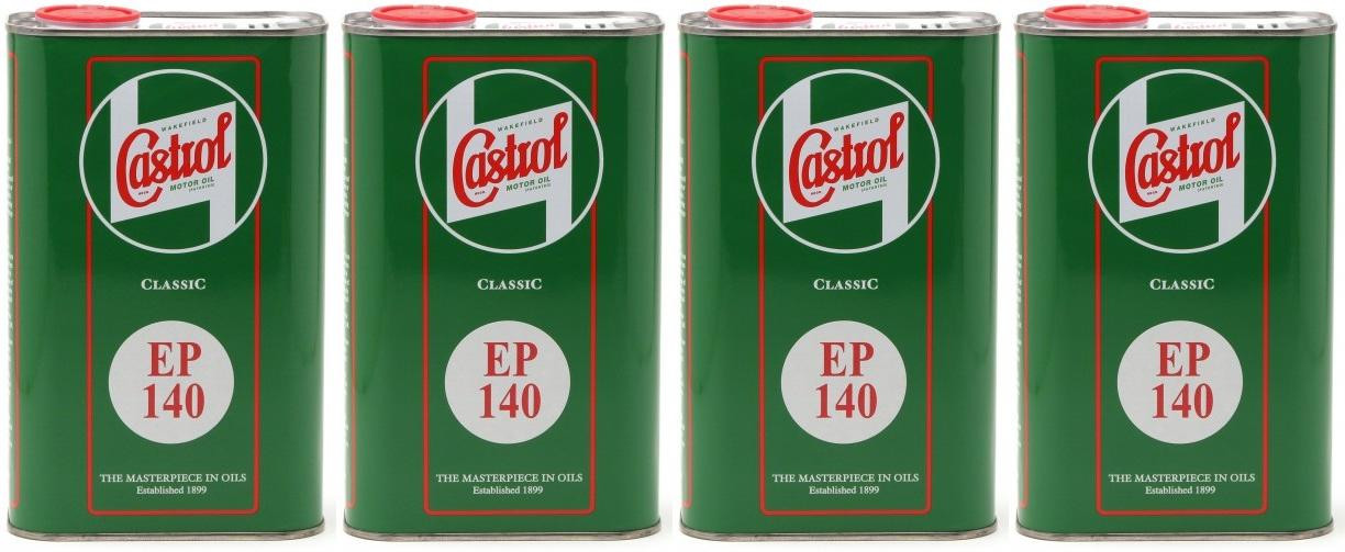 Castrol Classic EP SAE 140 Extreme Pressure API GL 4 Getriebeöl 4x 1l = 4 Liter