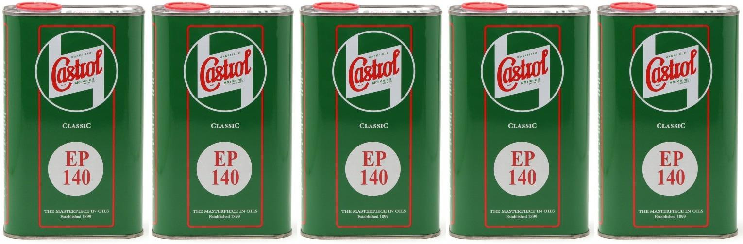 Castrol Classic EP SAE 140 Extreme Pressure API GL 4 Getriebeöl 5x 1l = 5 Liter