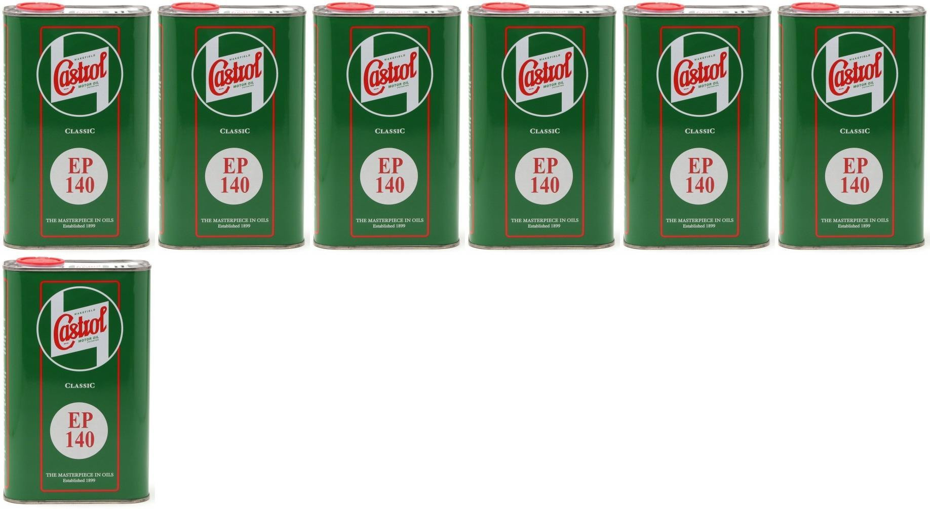 Castrol Classic EP SAE 140 Extreme Pressure API GL 4 Getriebeöl 7x 1l = 7 Liter