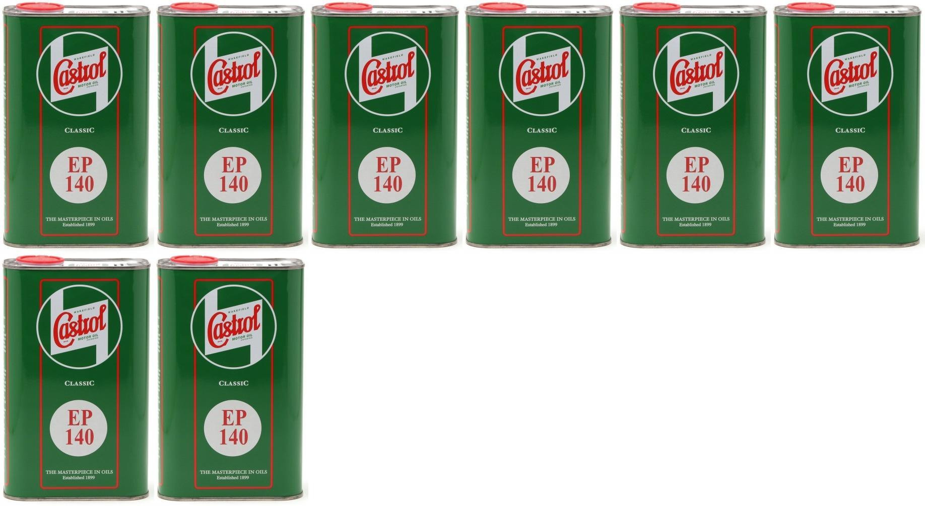Castrol Classic EP SAE 140 Extreme Pressure API GL 4 Getriebeöl 8x 1l = 8 Liter