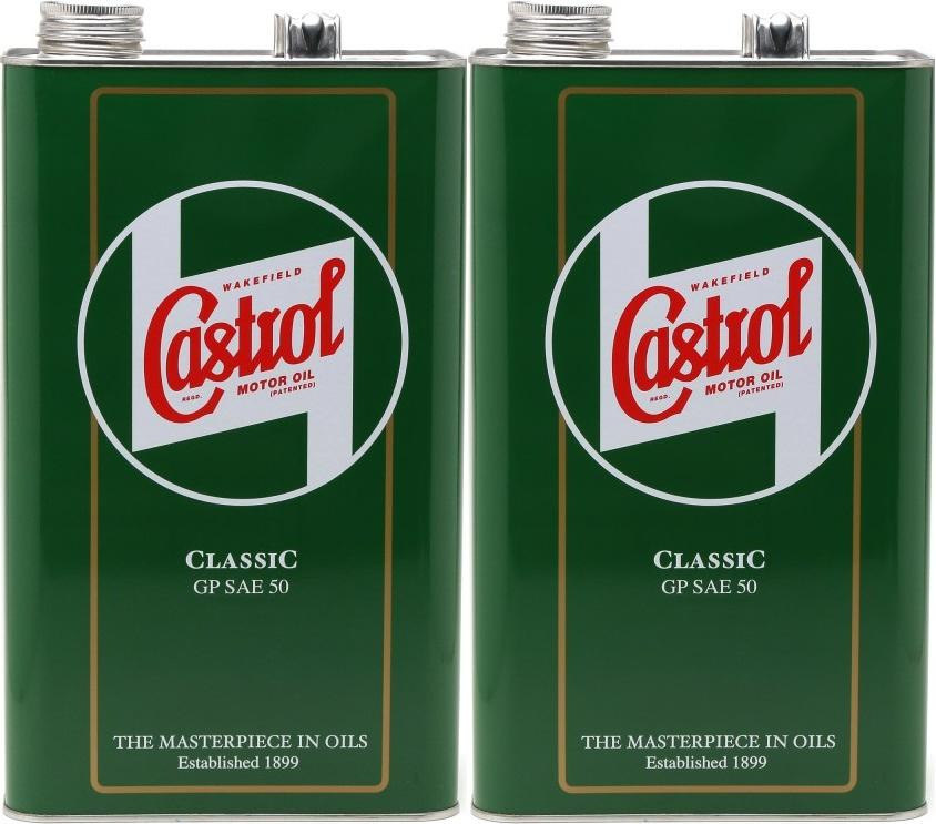 Castrol Classic GP SAE 50 Oldtimer Einbereichs Motoröl 2x 5 = 10 Liter