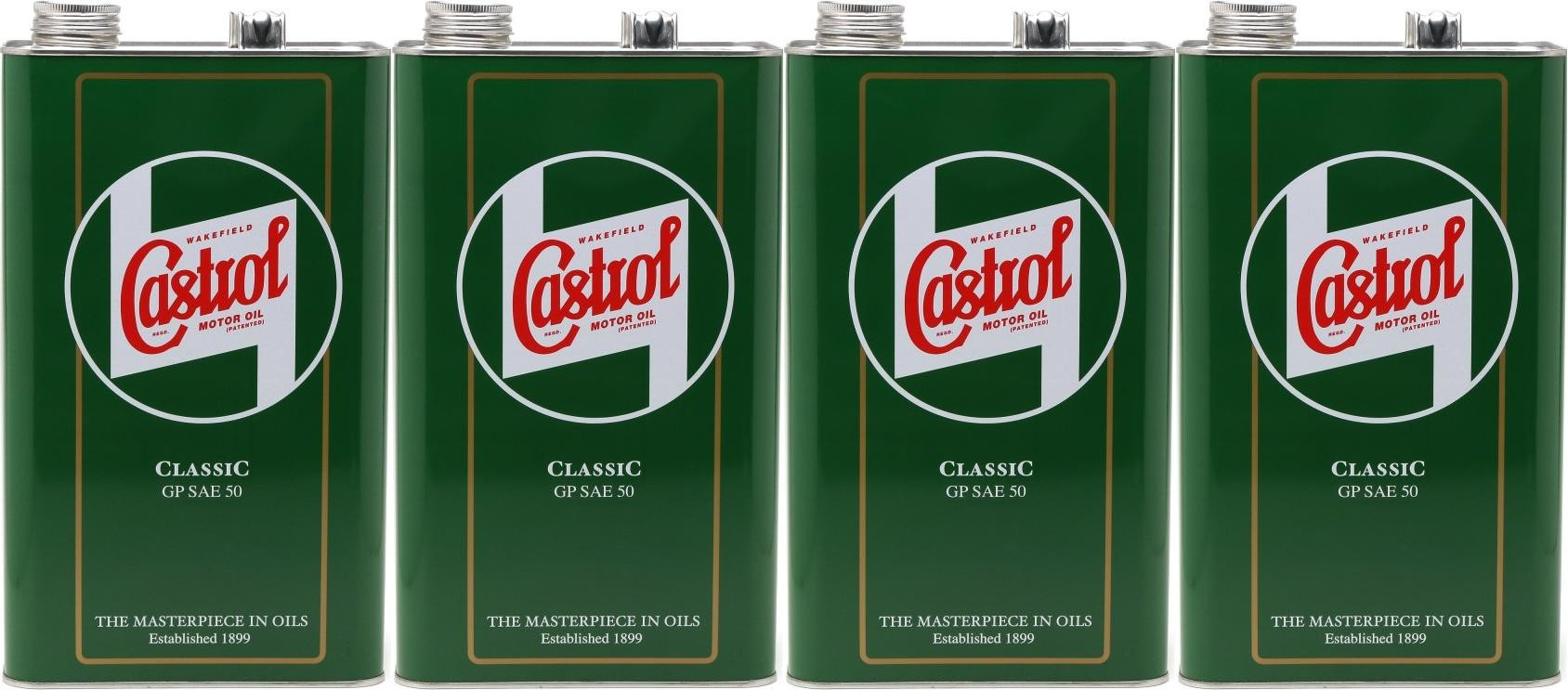 Castrol Classic GP SAE 50 Oldtimer Einbereichs Motoröl 4x 5 = 20 Liter