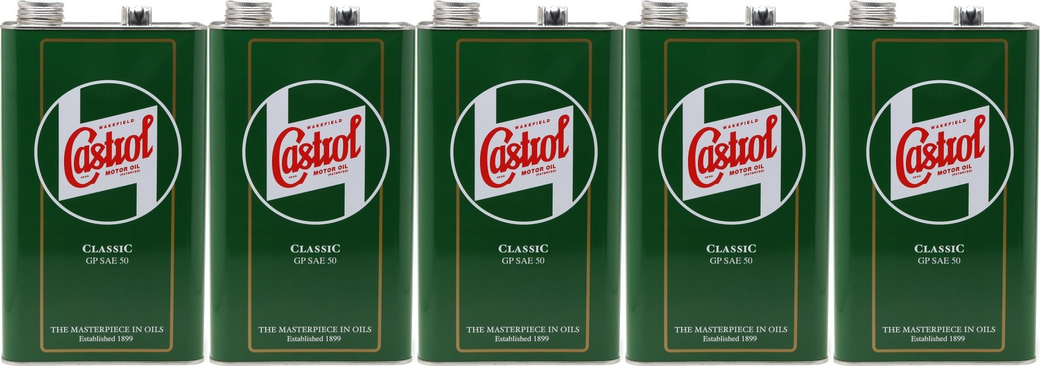 Castrol Classic GP SAE 50 Oldtimer Einbereichs Motoröl 5x 5 = 25 Liter