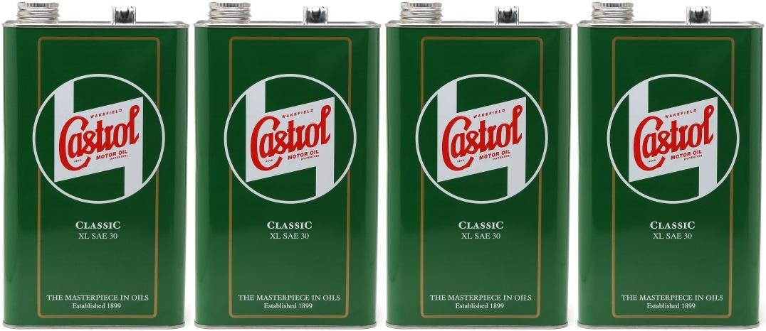 Castrol Classic XL SAE 30 Oldtimer Einbereichs Motoröl 4x 5 = 20 Liter
