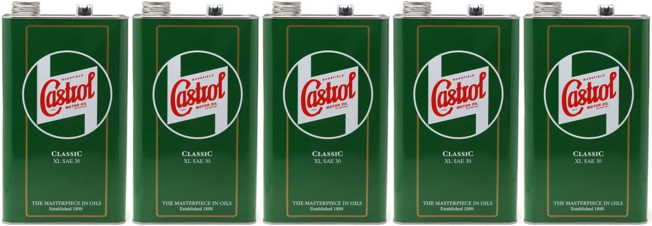 Castrol Classic XL SAE 30 Oldtimer Einbereichs Motoröl 5x 5 = 25 Liter