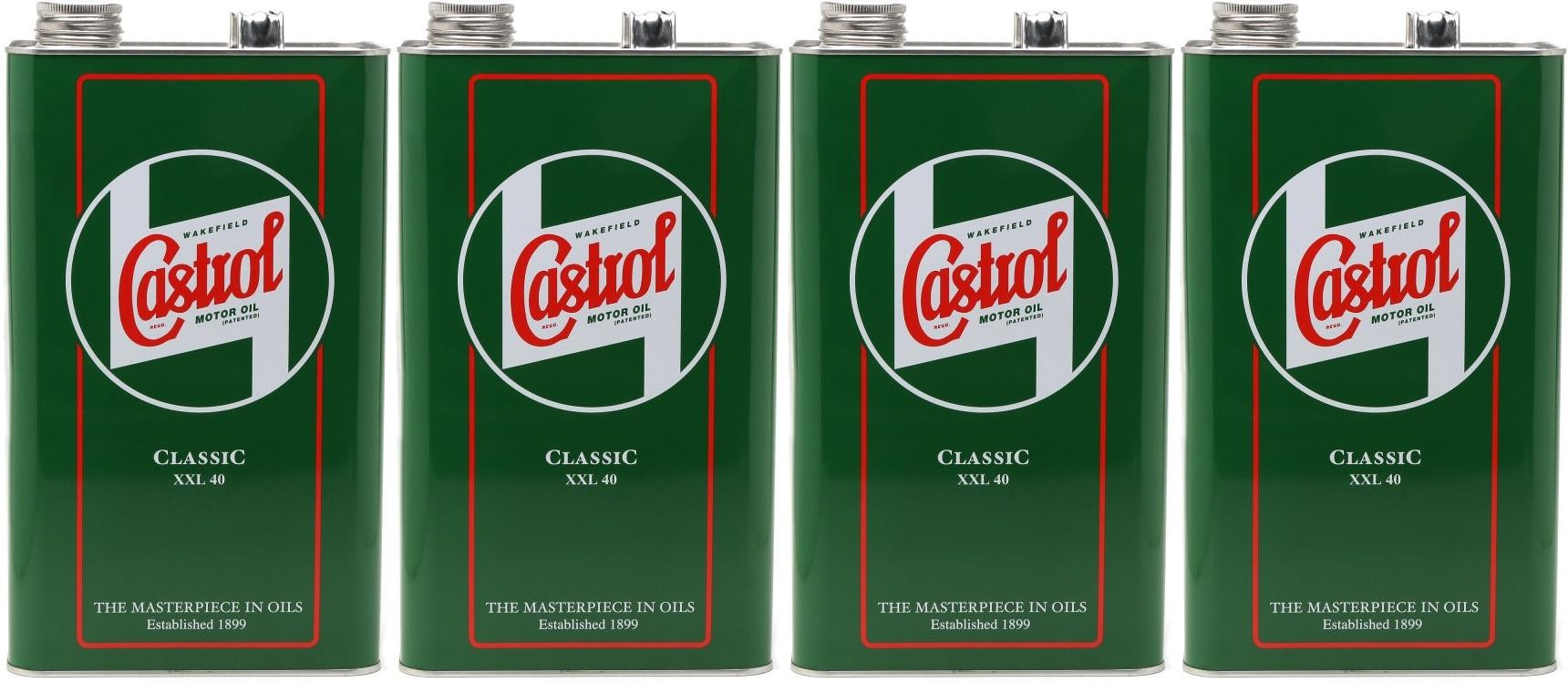 Castrol Classic XXL SAE 40 Oldtimer Einbereichs Motoröl 4x 5 = 20 Liter