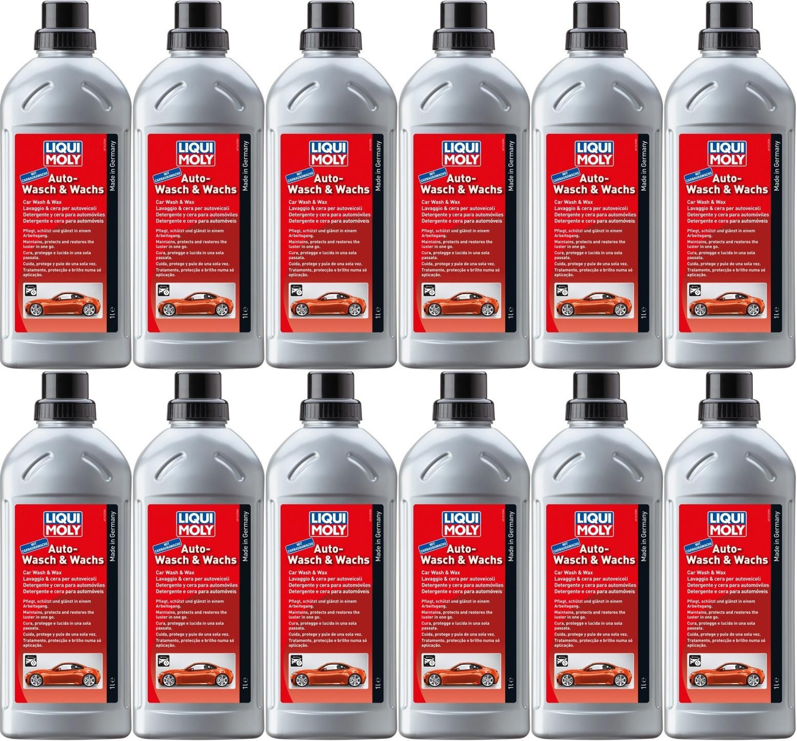 Liqui Moly 1542 Auto-Wasch & Wachs 12x 1l = 12 Liter