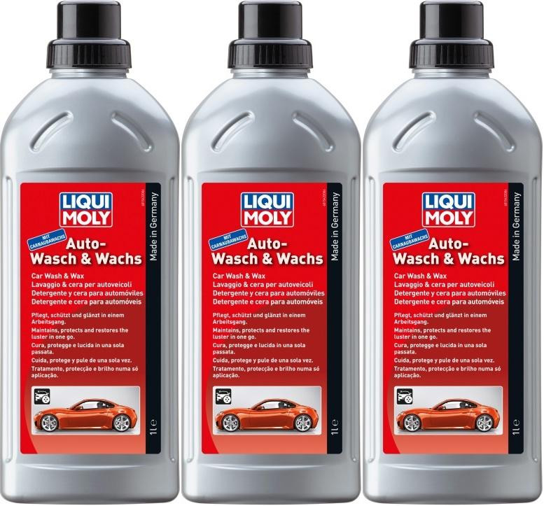 Liqui Moly 1542 Auto-Wasch & Wachs 3x 1l = 3 Liter
