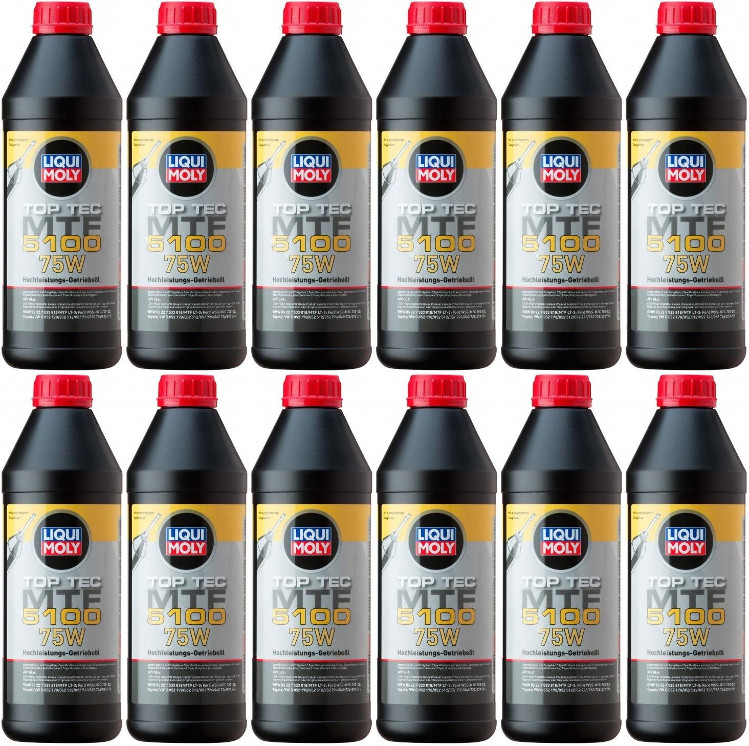 Liqui Moly 20842 Top Tec MTF 5100 75W 12x 1l = 12 Liter