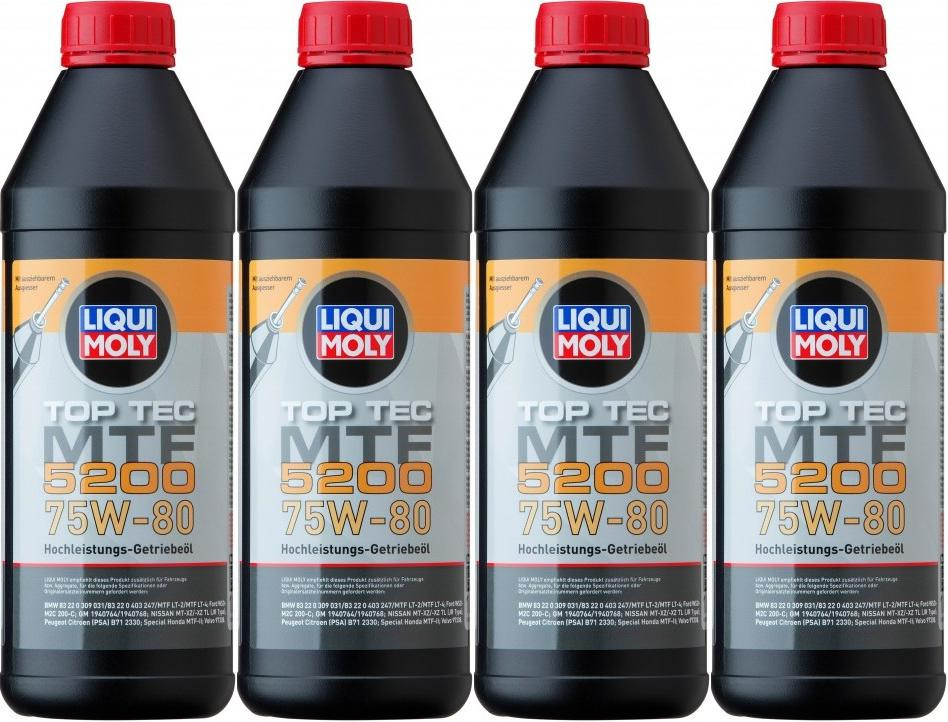 Liqui Moly 20845 Top Tec MTF 5200 75W-80 4x 1l = 4 Liter