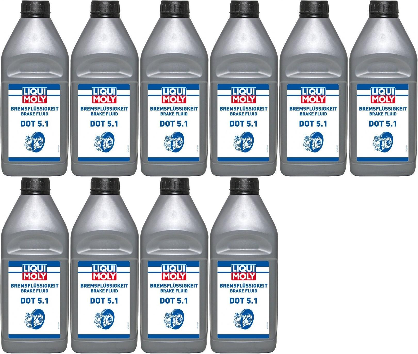 Liqui Moly 21162 Bremsflüssigkeit DOT 5.1 10x 1l = 10 Liter