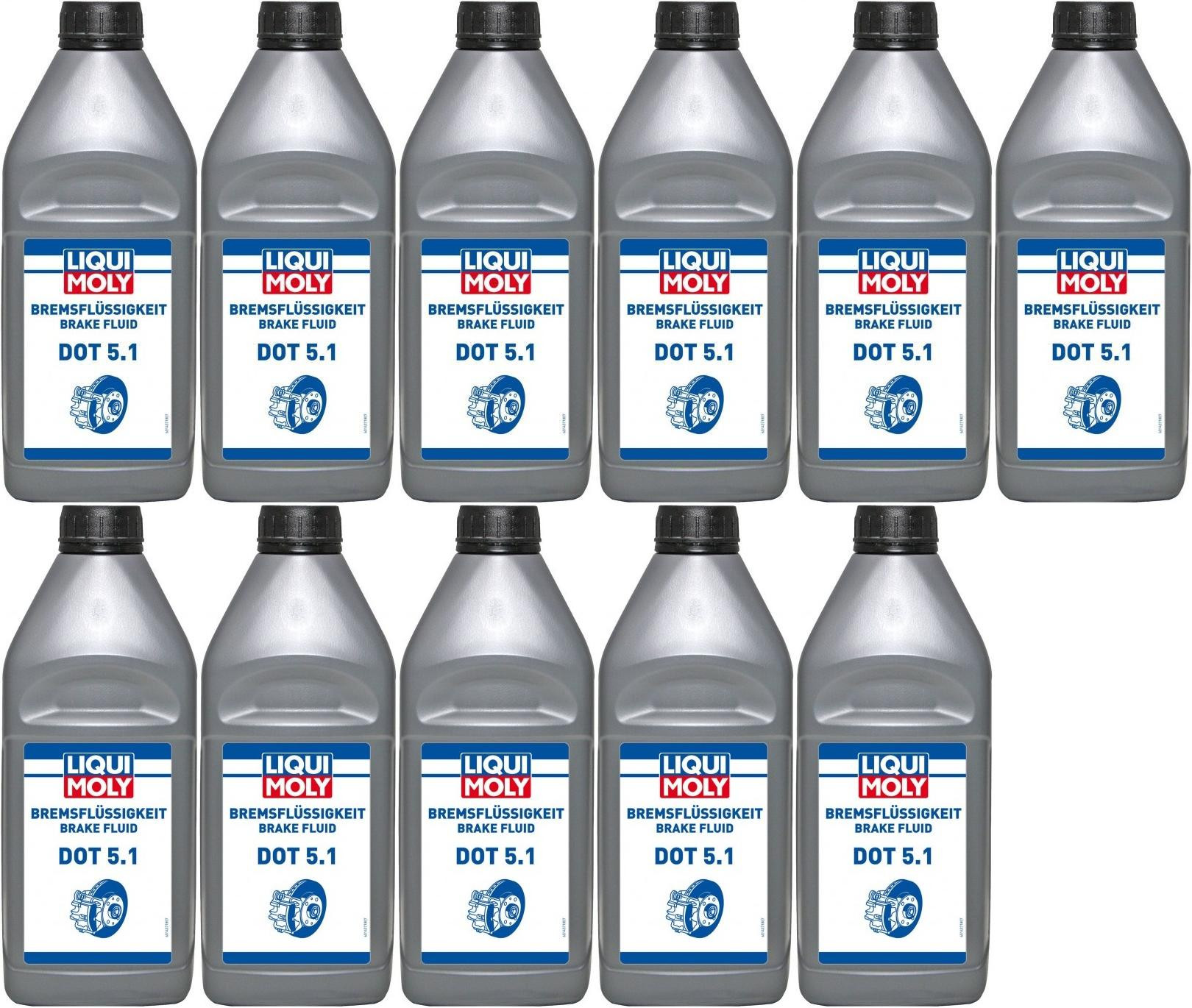 Liqui Moly 21162 Bremsflüssigkeit DOT 5.1 11x 1l = 11 Liter