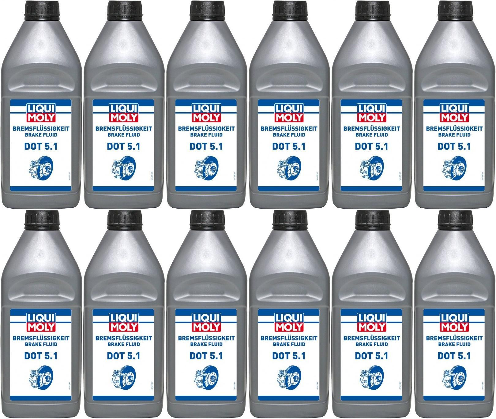 Liqui Moly 21162 Bremsflüssigkeit DOT 5.1 12x 1l = 12 Liter