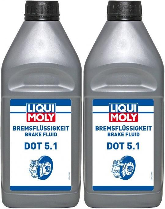 Liqui Moly 21162 Bremsflüssigkeit DOT 5.1 2x 1l = 2 Liter