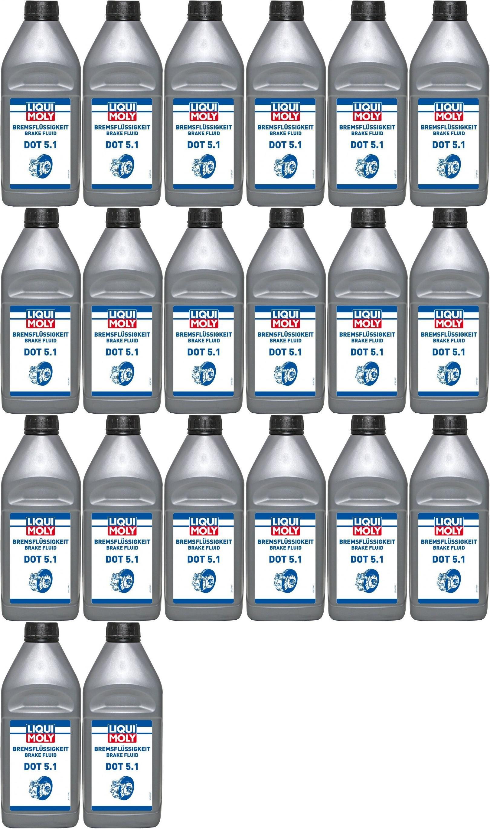 Liqui Moly 21162 Bremsflüssigkeit DOT 5.1 20x 1l = 20 Liter