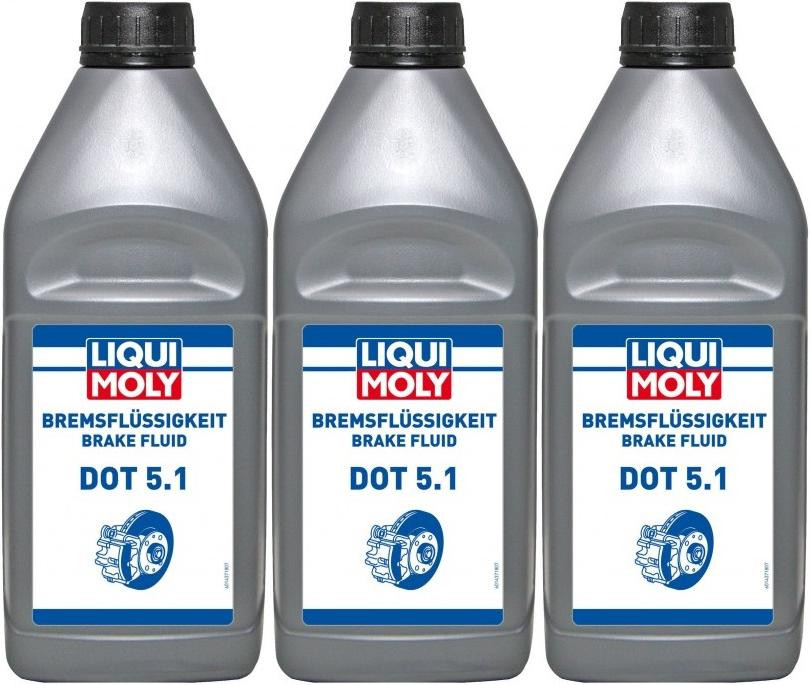 Liqui Moly 21162 Bremsflüssigkeit DOT 5.1 3x 1l = 3 Liter